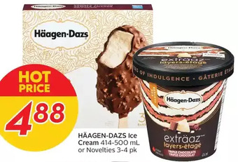 Sobeys Häagen-dazs ice cream or novelties offer