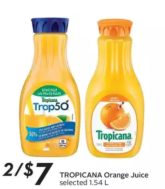 Sobeys Tropicana orange juice offer