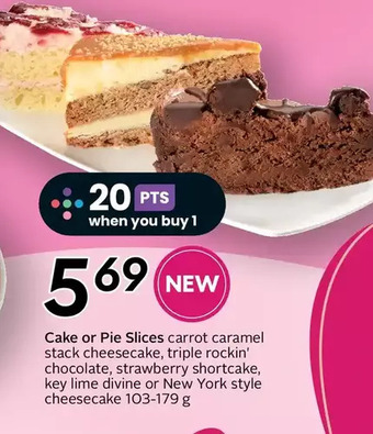Sobeys Cake or pie slices offer