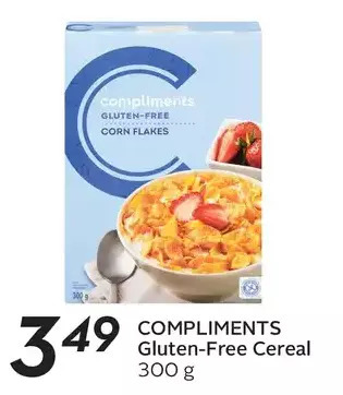 Sobeys Compliments gluten-free cereal offer