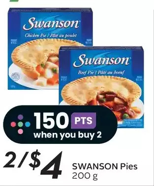 Sobeys Swanson pies offer