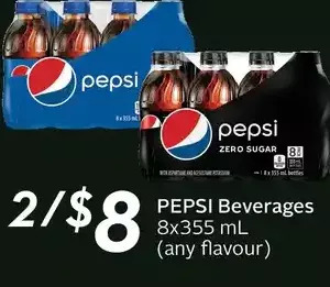 Sobeys Pepsi beverages offer