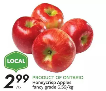 Sobeys Honeycrisp apples offer