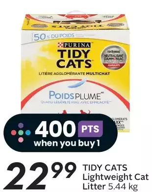 Sobeys Tidy cats lightweight cat litter offer