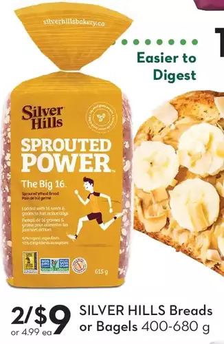 Sobeys Silver hills breads or bagels offer