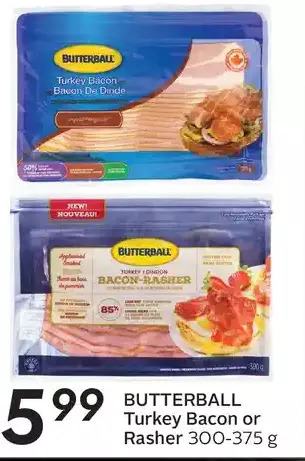 Sobeys Butterball turkey bacon or rasher offer