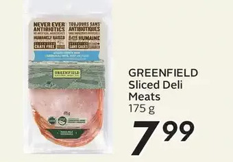 Sobeys Greenfield sliced deli meats offer