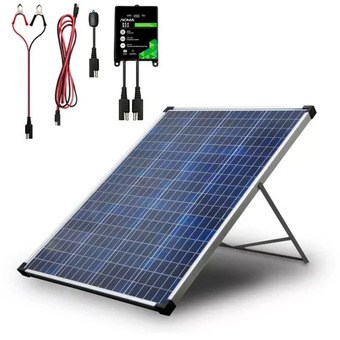 Canadian Tire Noma 100w solar kit with stand and charge controller offer