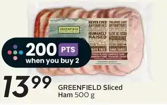 Sobeys Greenfield sliced ham offer
