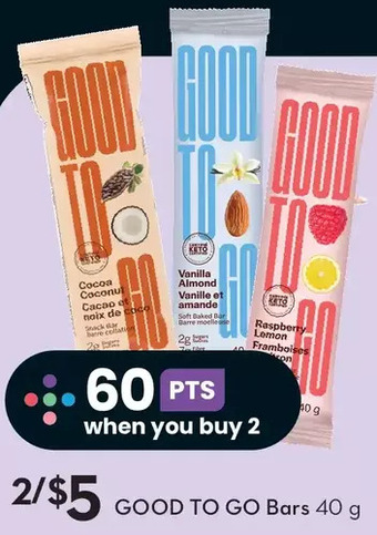 Sobeys Good to go bars offer
