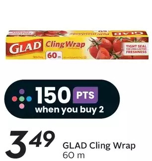 Sobeys Glad cling wrap offer