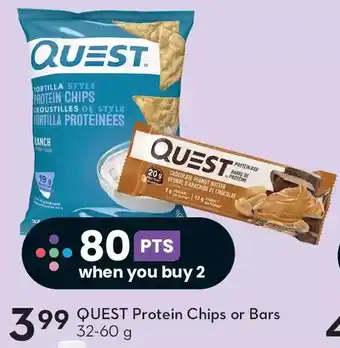 Sobeys Quest protein chips or bars offer