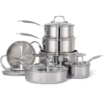 Canadian Tire Vida by paderno stainless-steel clad set offer