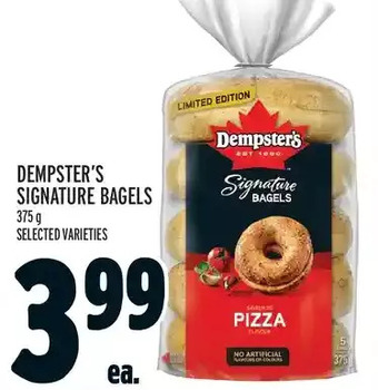 Metro Dempster's signature bagels offer