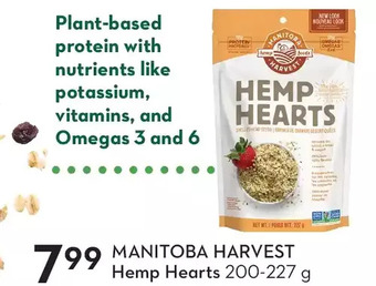 Sobeys Manitoba harvest hemp hearts offer