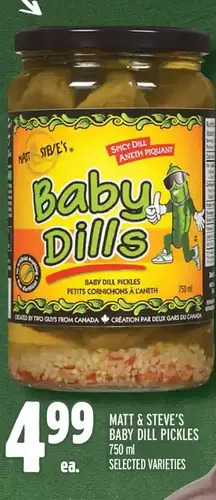 Metro Matt & steve's baby dill pickles offer