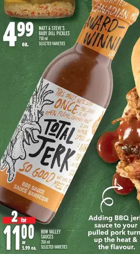 Metro Bow valley sauces offer
