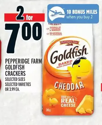 Metro Pepperidge farm goldfish crackers offer