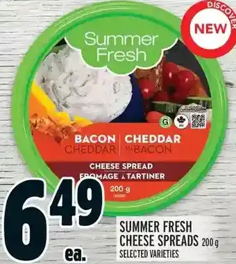 Metro Summer fresh cheese spreads offer