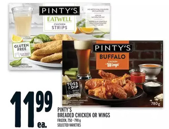 Metro Pinty's breaded chicken or wings offer