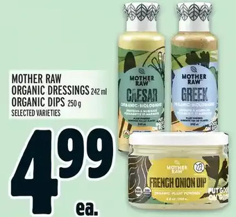 Metro Mother raw organic dressings | organic dips offer