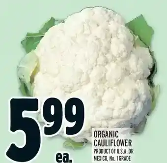 Metro Organic cauliflower offer