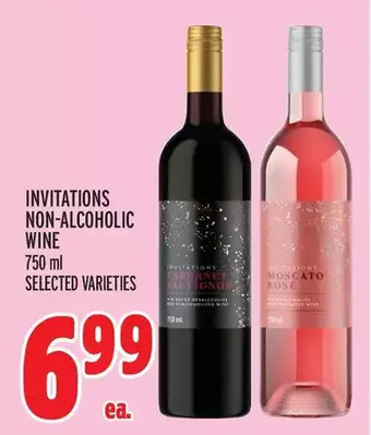 Metro Invitations non-alcoholic wine offer