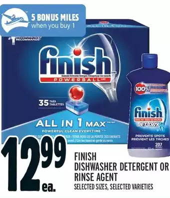 Metro Finish dishwasher detergent or rinse agent offer