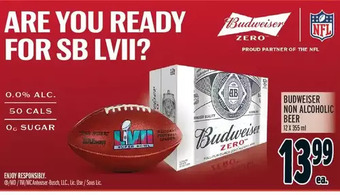 Metro Budweiser non alcoholic beer offer