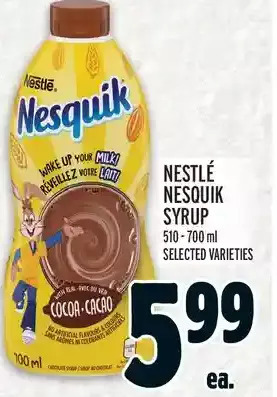 Metro Nestlé nesquik syrup offer