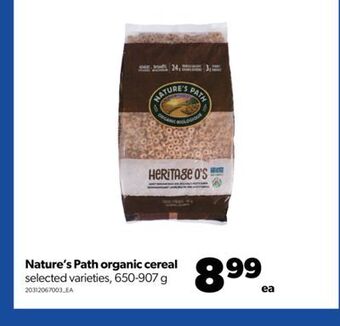 Real Canadian Superstore Nature's path organic cereal, 650-907 g offer
