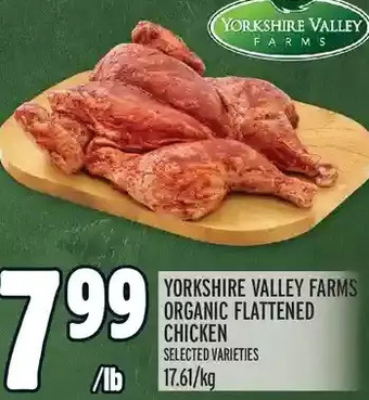 Metro Yorkshire valley farms organic flattened chicken offer
