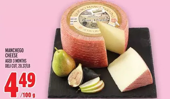 Metro Manchego cheese offer