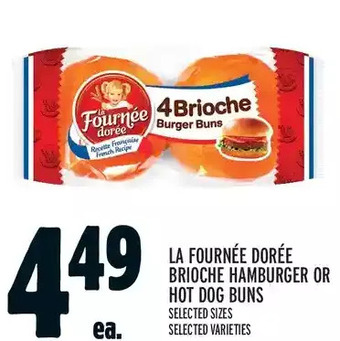 Metro La fournée dorée brioche hamburger or hot dog buns offer