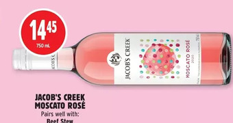 Metro Jacob's creek moscato rosé offer