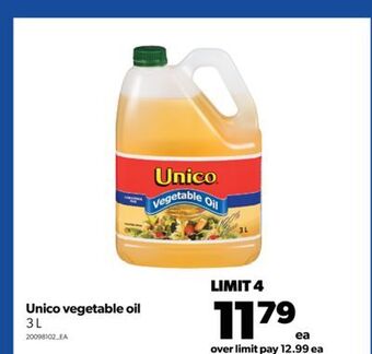 Real Canadian Superstore Unico vegetable oil, 3 l offer
