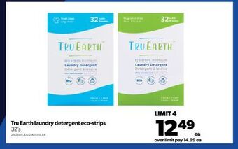 Real Canadian Superstore Tru earth laundry detergent eco-strips, 32's offer