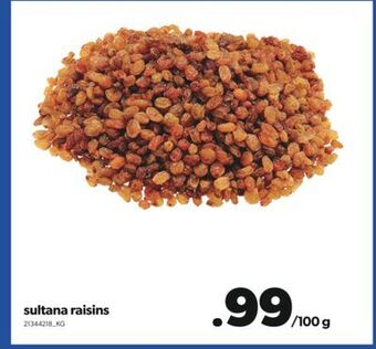 Real Canadian Superstore Sultana raisins offer