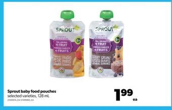 Real Canadian Superstore Sprout baby food pouches, 128 ml offer