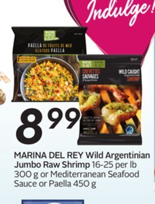 Sobeys Marina del rey wild argentinian jumbo raw shrimp offer
