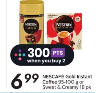 Sobeys Nescafé gold instant coffee offer