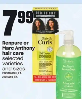 Loblaws Renpure or marc anthony hair care offer