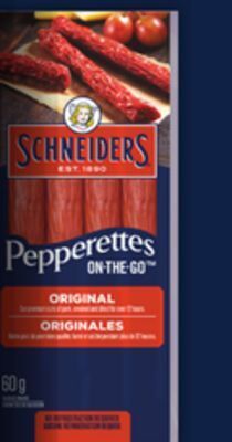 Loblaws Schneiders® pepperettes on-the-go™ sausage snacks, 60 g offer