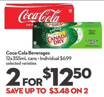 Longo's Coca-cola beverages offer