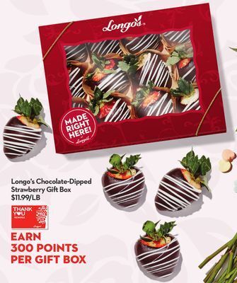 Longo's Longo's chocolate-dipped strawberry gift box offer