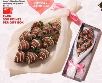 Longo's Longo's chocolate-dipped strawberry bouquet offer