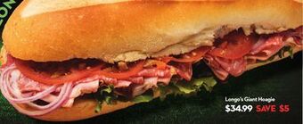 Longo's Longo's giant hoagie offer