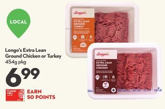 Longo's Longo's extra lean ground chicken or turkey offer