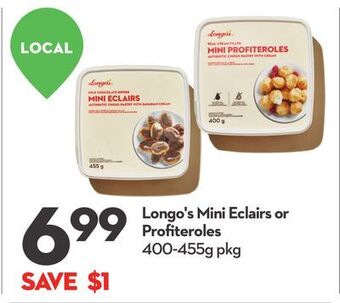 Longo's Longo's mini eclairs or profiteroles offer