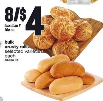 Loblaws Bulk crusty rolls offer